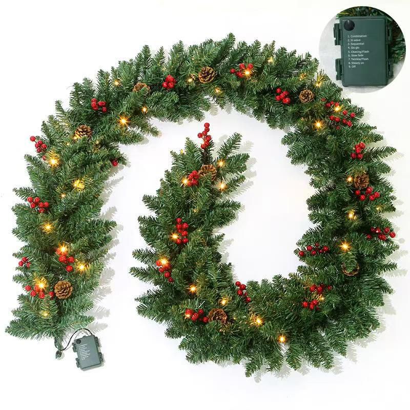 Green Christmas Garland – Lush Holiday Decoration for Home, Doorways & Mantels | - Elegant Households KE