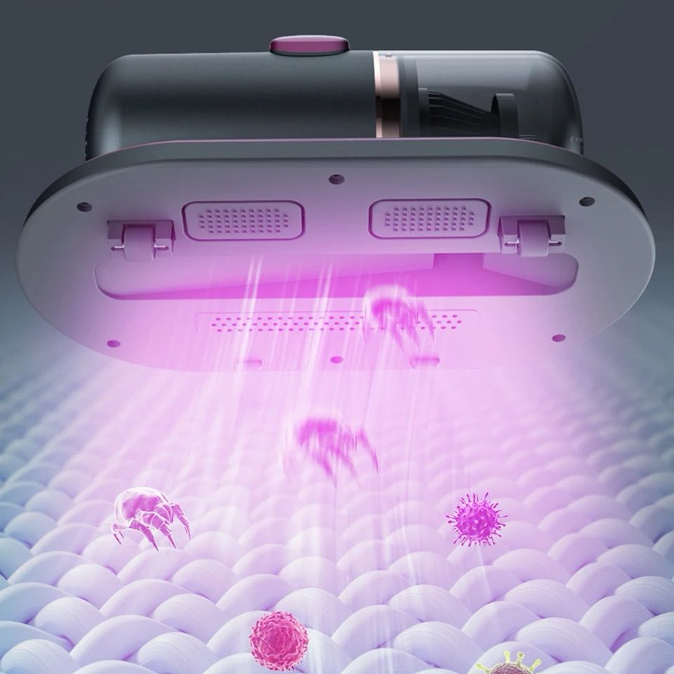 Handheld Mattress Vacuum Cleaner Powerful Suction Mite Removal | - Elegant Households KE