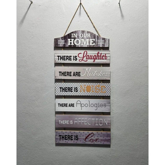 Hanging Board Wooden House Rules | - Elegant Households KE