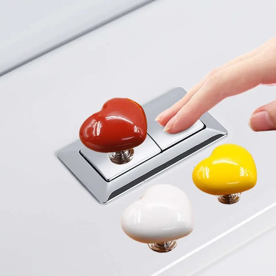 Heart Shape Toilet Presser Love Toilet Press | - Elegant Households KE
