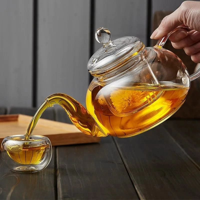 High Borosilicate Glass Tea/Coffee pot | - Elegant Households KE
