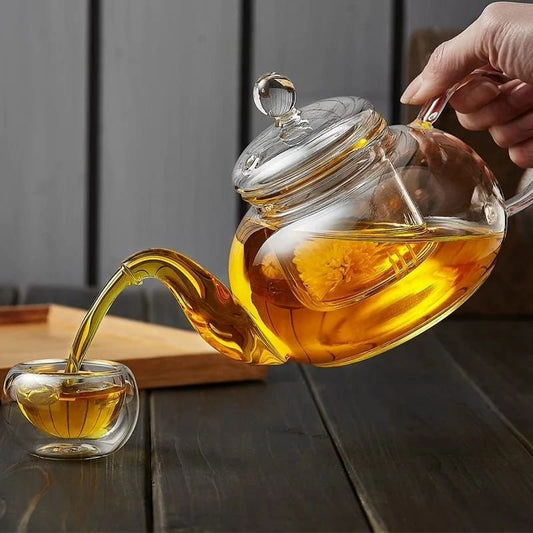 High Borosilicate Glass Tea/Coffee pot | - Elegant Households KE