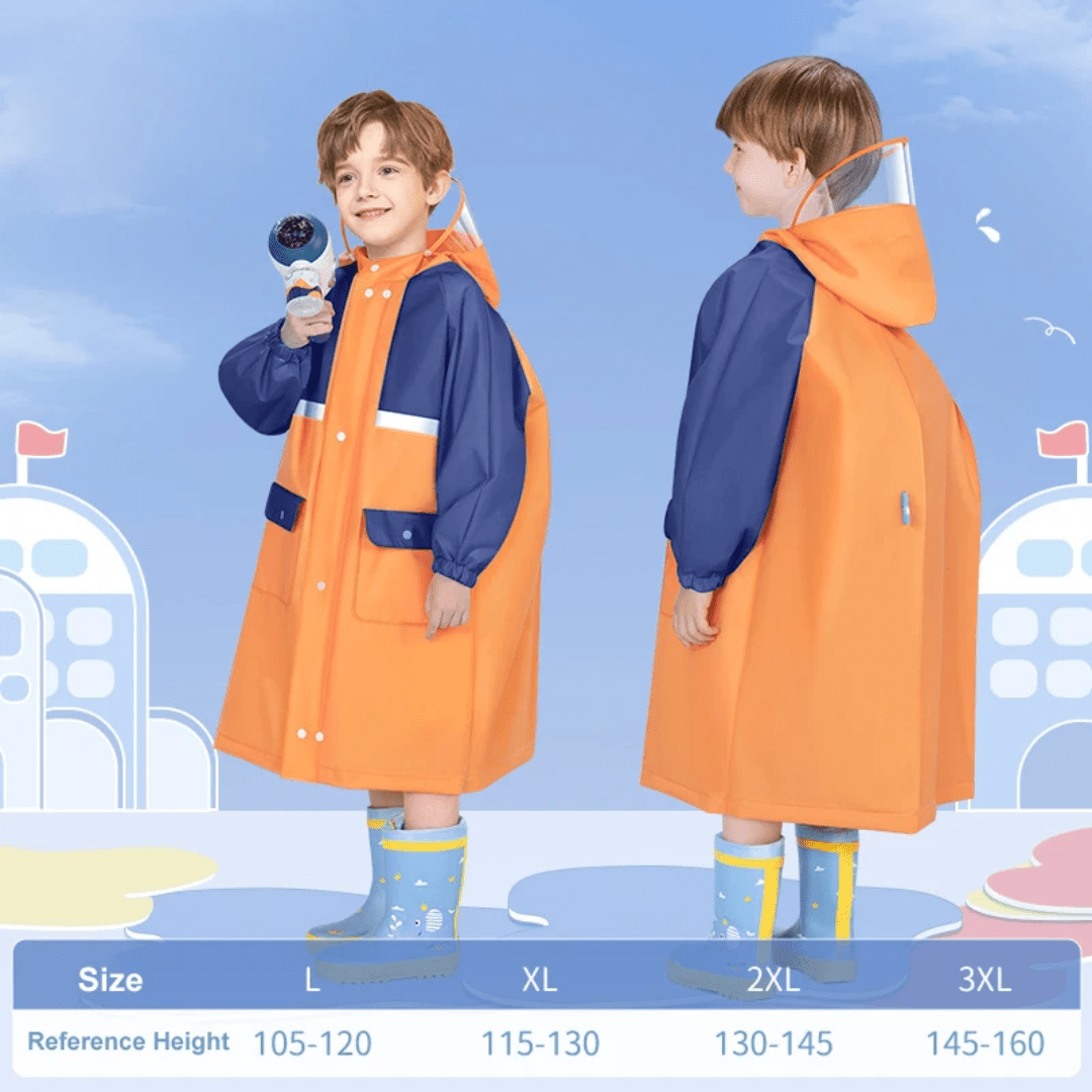 High quality children's raincoat with wide brim hat | - Elegant Households KE