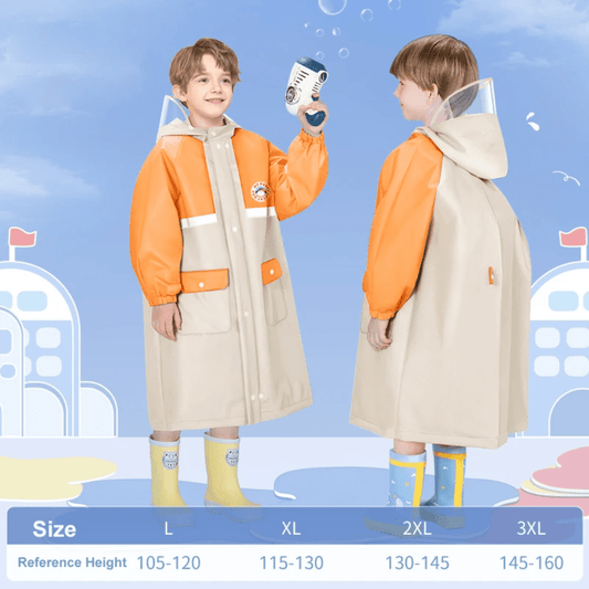 High quality children's raincoat with wide brim hat | - Elegant Households KE