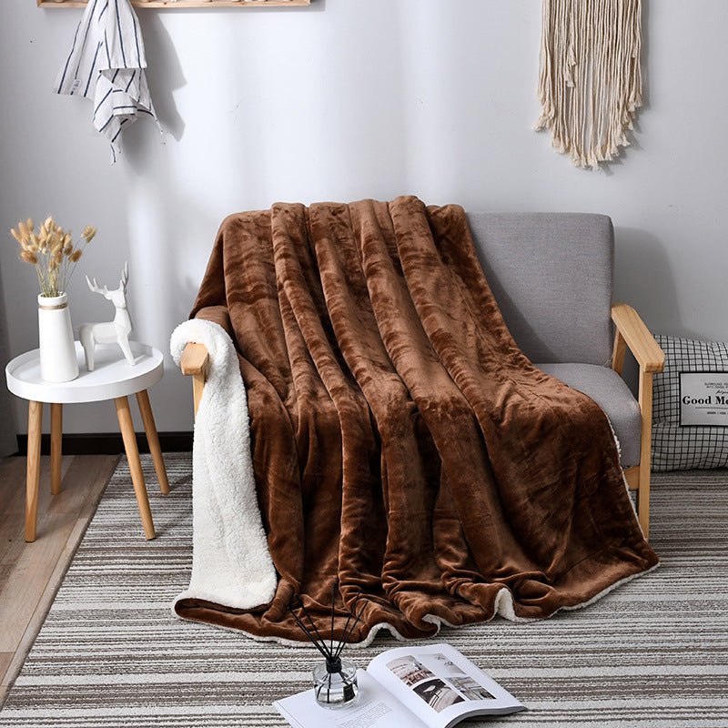 High Quality Double Layer Sherpa Throw Blanket | - Elegant Households KE