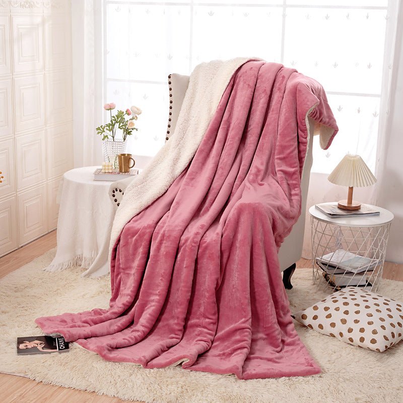 High Quality Double Layer Sherpa Throw Blanket | - Elegant Households KE