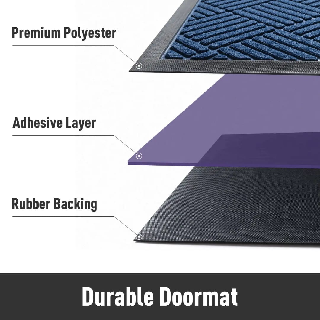 High Quality Non - Slip, Wear - Resistant Rubber Doormat ✨ | - Elegant Households KE