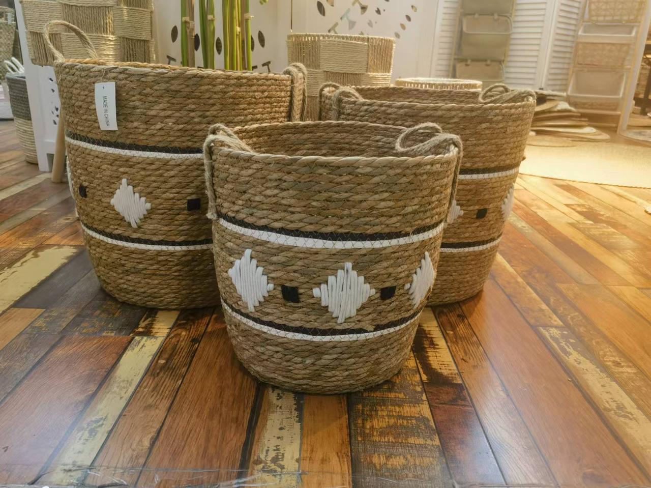 High Quality Set of 3 Stackable handmade baskets 🧺  | - Elegant Households KE