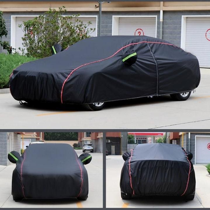 High Quality Universal Grey Car Cover with fleece on the inside part & Has Reflector on the sides | - Elegant Households KE