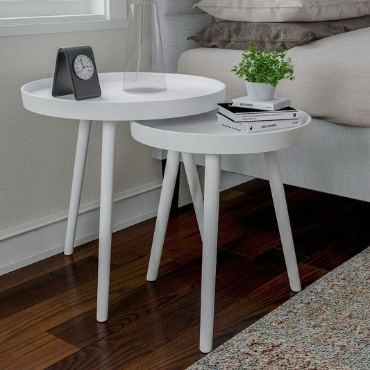 High quality white 3 in 1 wooden table | - Elegant Households KE