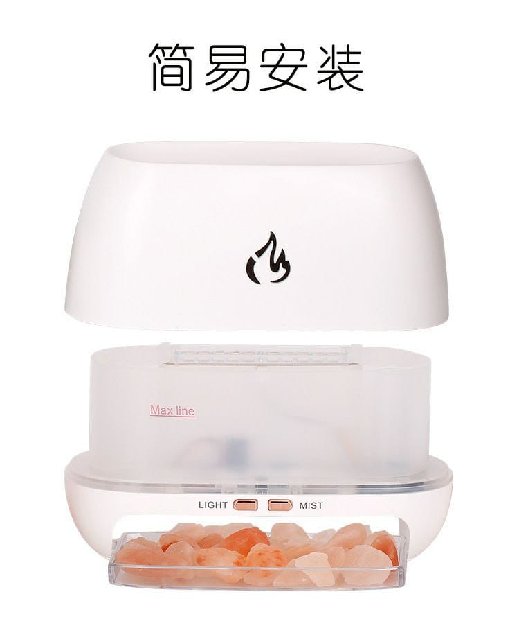 Himalayan Salt diffuser lamp with cool mist | - Elegant Households KE
