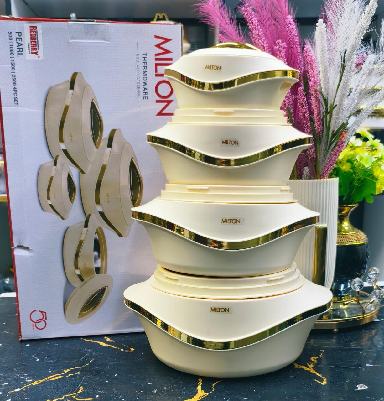 milton hot pot set - Hot Pot Set of 4 Milton with Long-Lasting Insulation