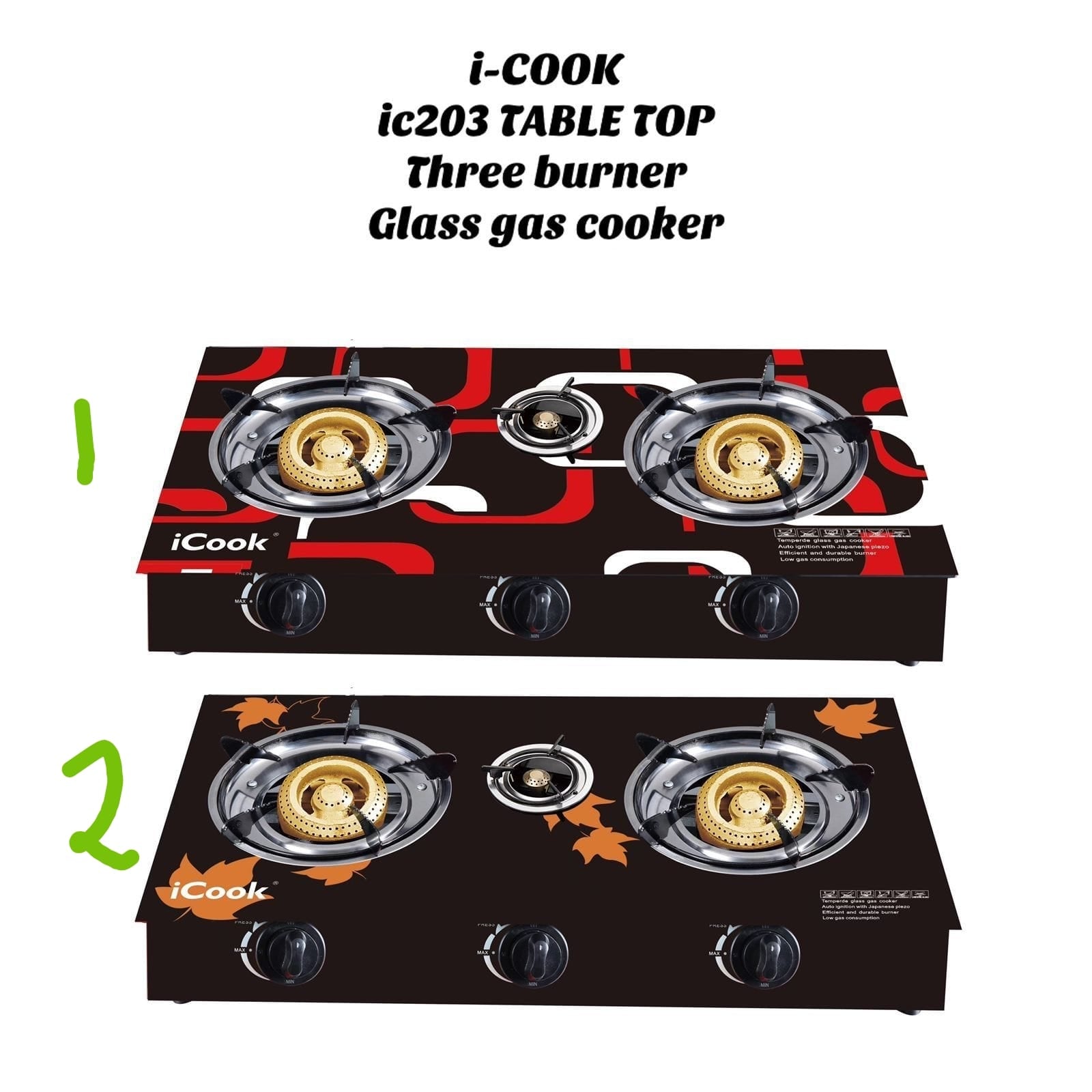 Icook glass burners | - Elegant Households KE