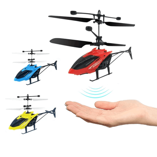 Induction Flight Helicopter | Hand Controlled Flying Toy | - Elegant Households KE