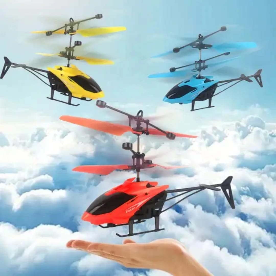 Induction Flight Helicopter | Hand Controlled Flying Toy | - Elegant Households KE