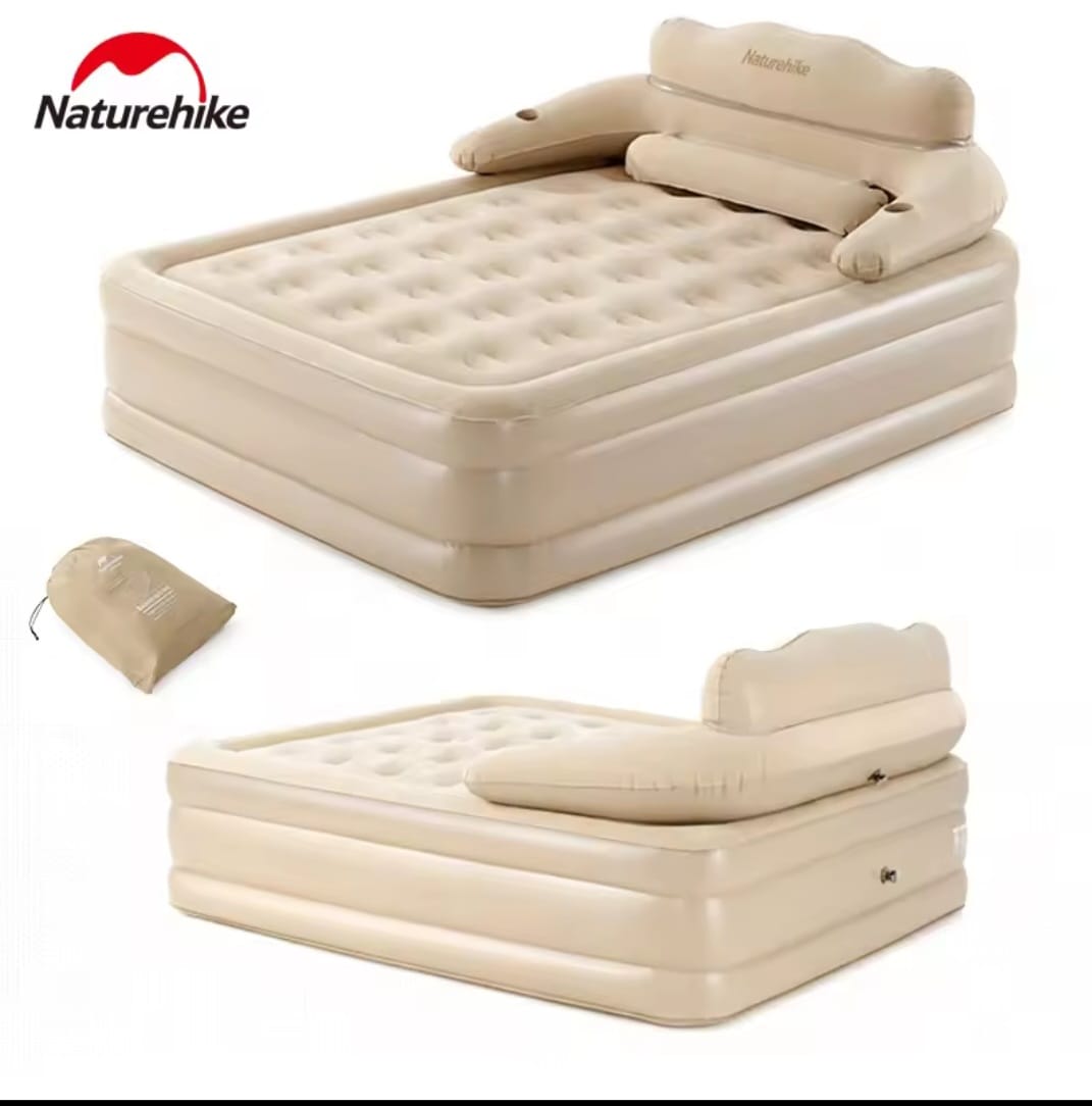 Inflatable bed with backrest  | - Elegant Households KE