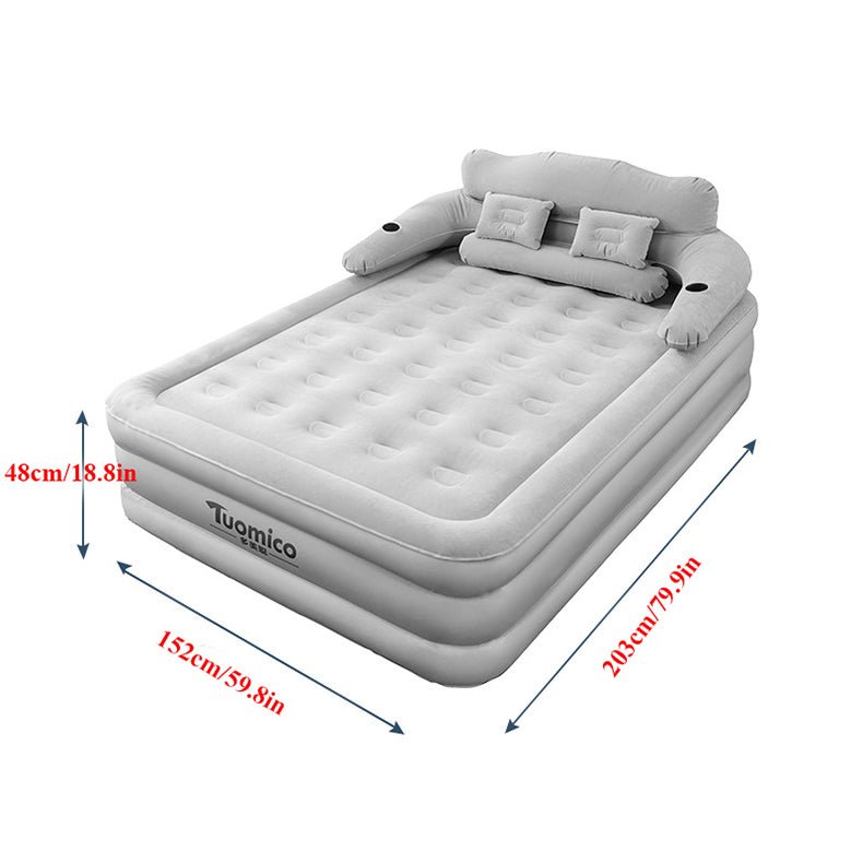 Inflatable bed with backrest | - Elegant Households KE