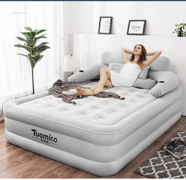 Inflatable bed with backrest | - Elegant Households KE