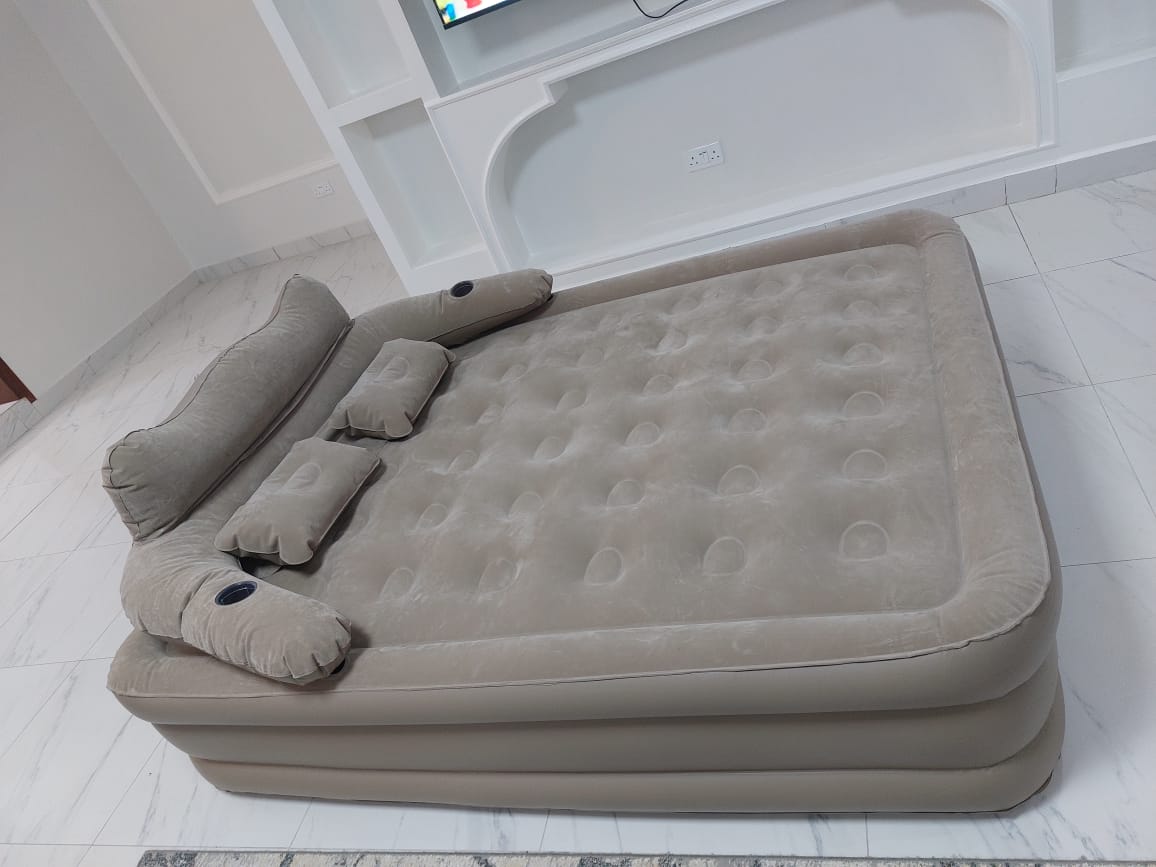 Inflatable bed with backrest | - Elegant Households KE
