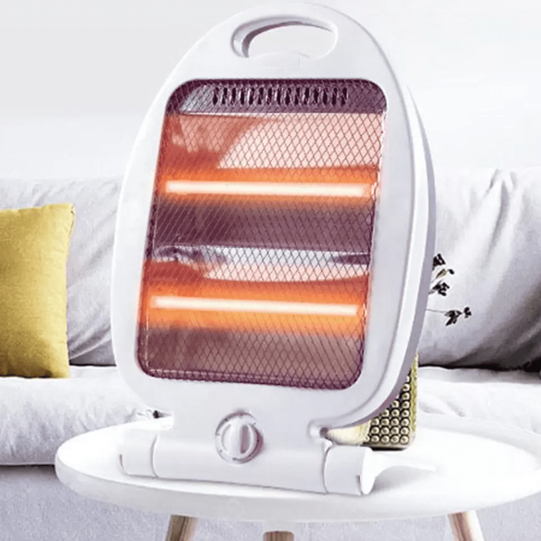 Infrared Quartz Folding Heater 800W – Compact Portable Heater | - Elegant Households KE