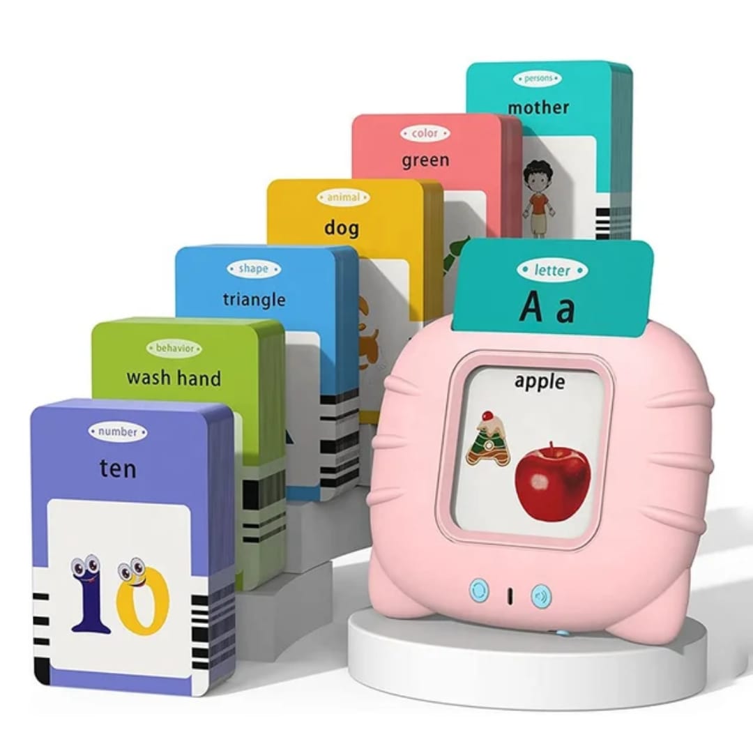 Interactive Learning Flash Cards Toy | Pink & Blue | - Elegant Households KE
