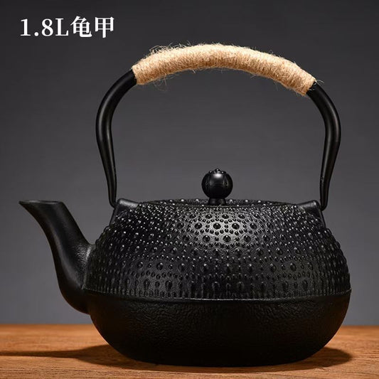 Japanese Cast Iron Kettle 1.8L with Coaster | - Elegant Households KE