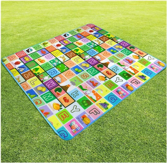 Kids Play Mat 180x200 cm Alphabet Learning Floor Mat | - Elegant Households KE