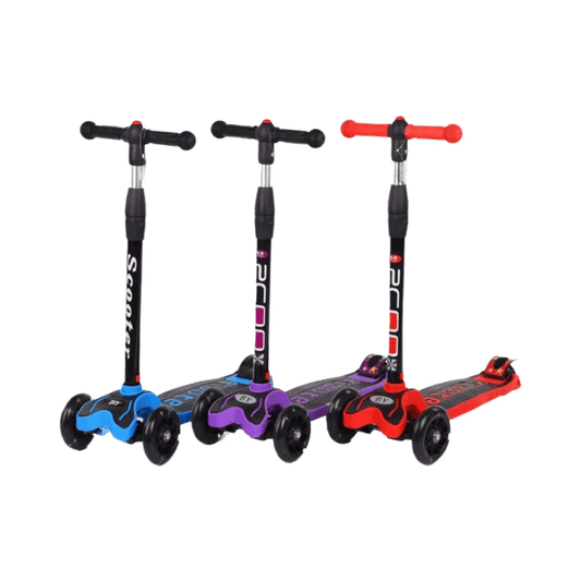 Kids Scooter Adjustable Height with Light Up Wheels | - Elegant Households KE