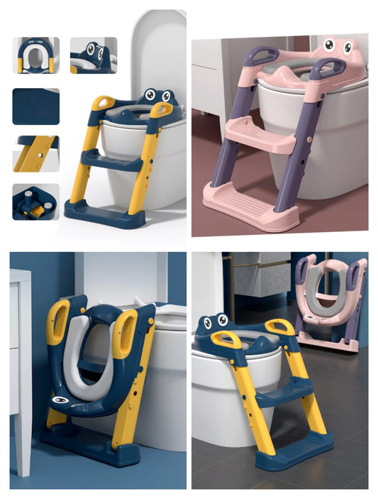 Kids Training Toilet ladder seat with PVC cushion /Soft pad | - Elegant Households KE