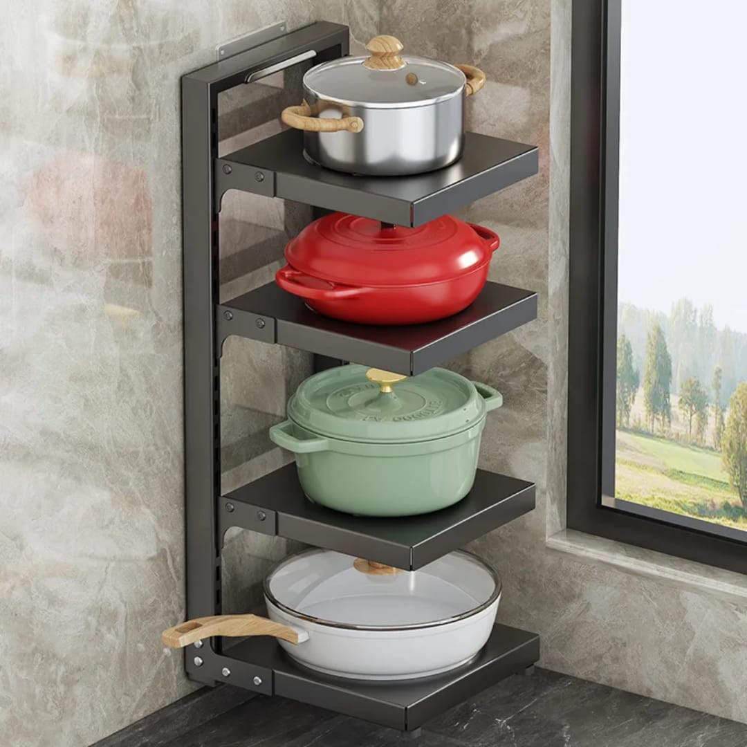 Kitchen adjustable storage rack | - Elegant Households KE