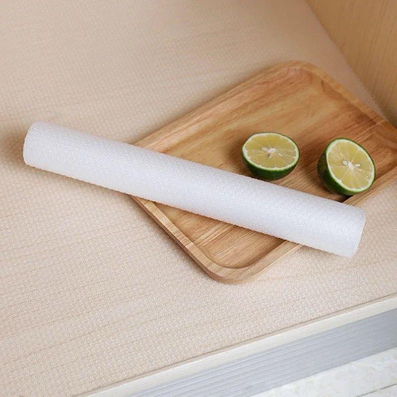 Kitchen clear drawer liners oil proof moisture cupboard shelf liner mat | - Elegant Households KE
