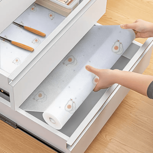 Kitchen drawer liners oil proof moisture cupboard shelf liner mat | - Elegant Households KE