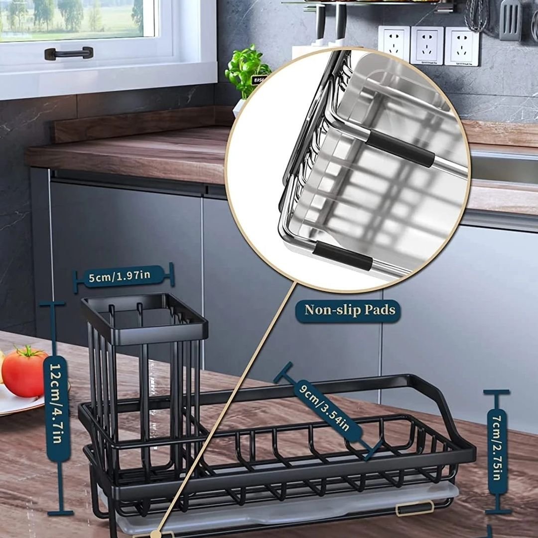 Kitchen Sink Rack Stainless Steel | - Elegant Households KE