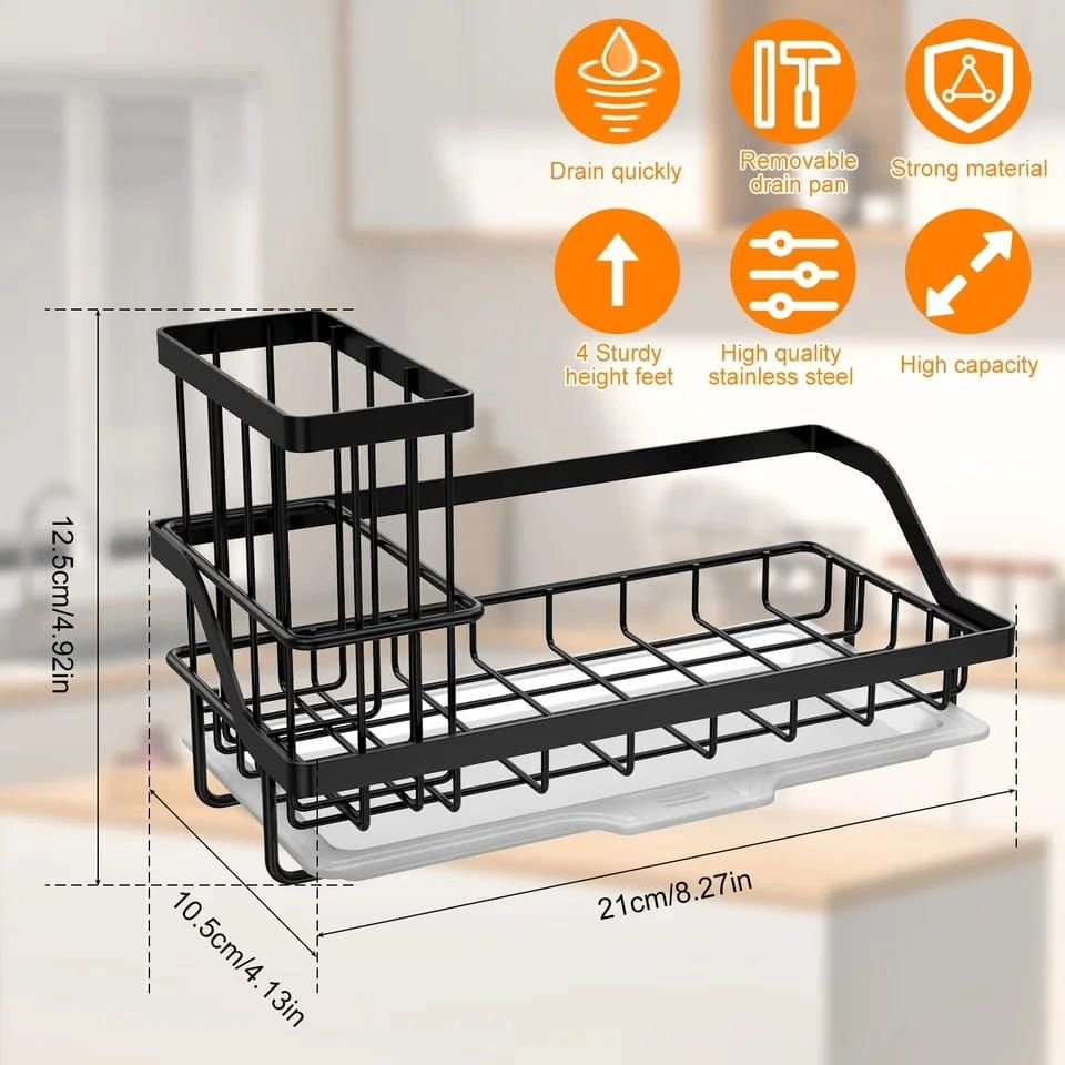 Kitchen Sink Rack Stainless Steel | - Elegant Households KE