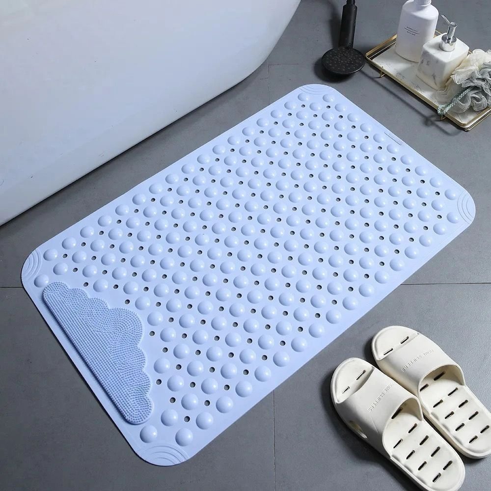 Large Bathroom Anti Slip Mat with Lazy Scrubber | - Elegant Households KE