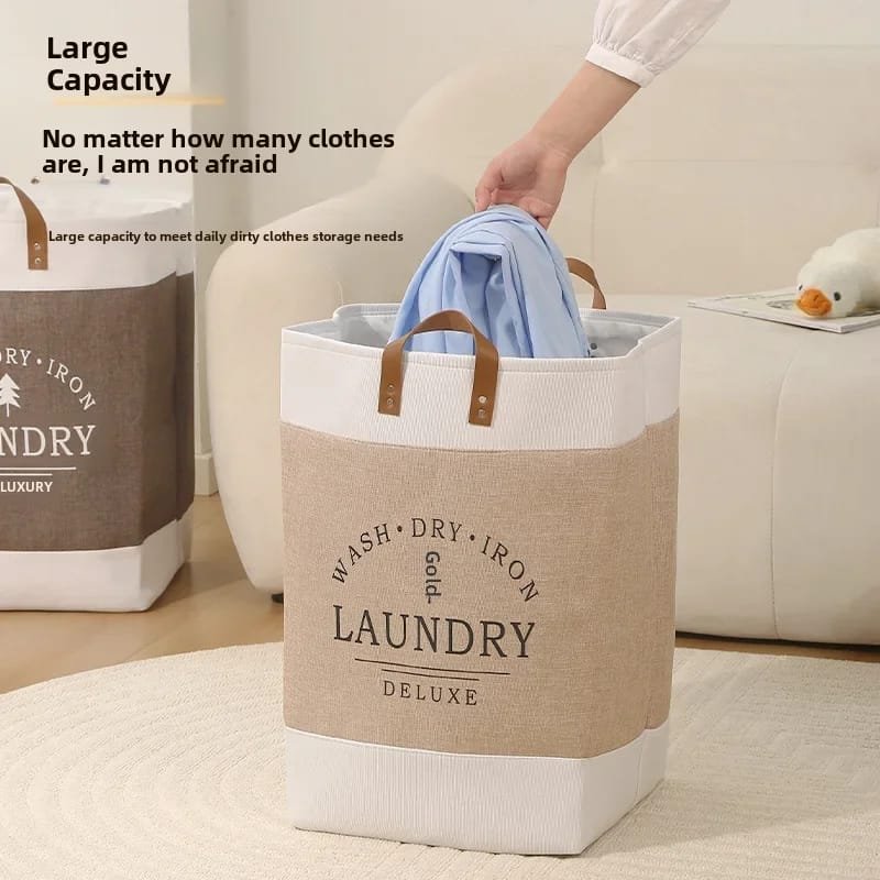 Large capacity Foldable Laundry Deluxe Basket | - Elegant Households KE