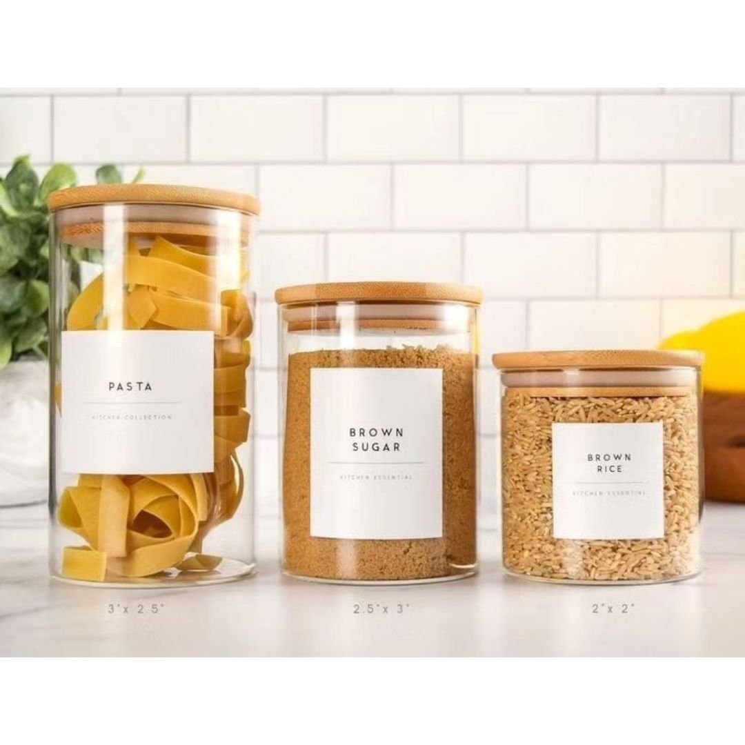 Large Capacity Glass Storage Containers | - Elegant Households KE
