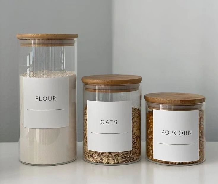Large Capacity Glass Storage Containers | - Elegant Households KE