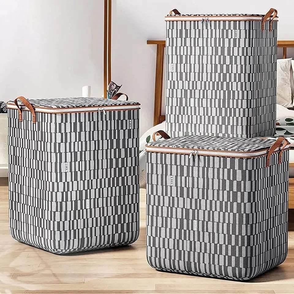 Large Capacity Quilt Duvet/Closet Organizer/Luggage Storage Bags | - Elegant Households KE