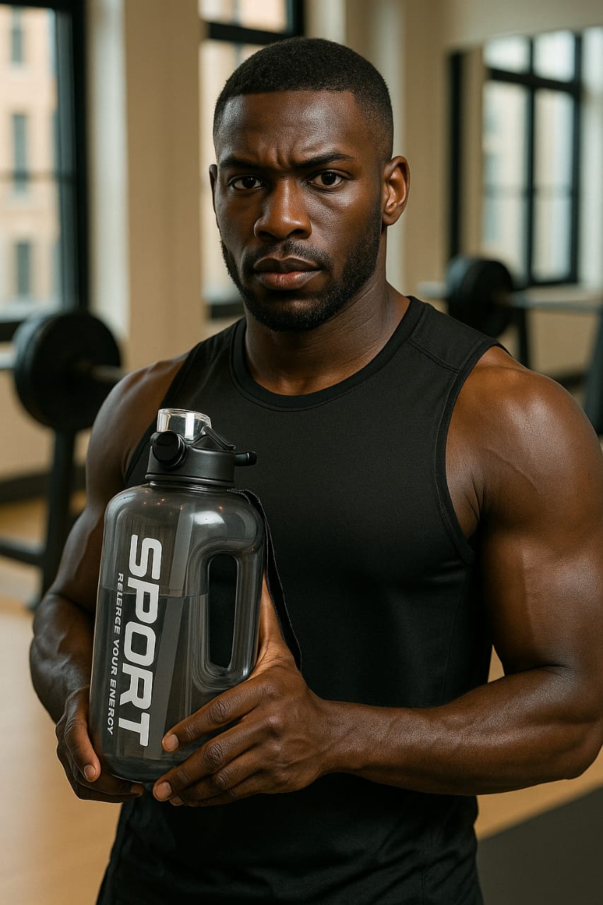 Large Capacity Water Bottle with Flip Lid | - Elegant Households KE