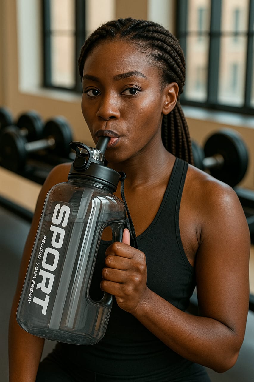 Large Capacity Water Bottle with Flip Lid | - Elegant Households KE