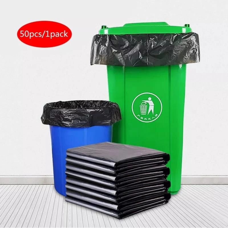 Large Size 50pcs Disposable Garbage/Trash Bags | - Elegant Households KE