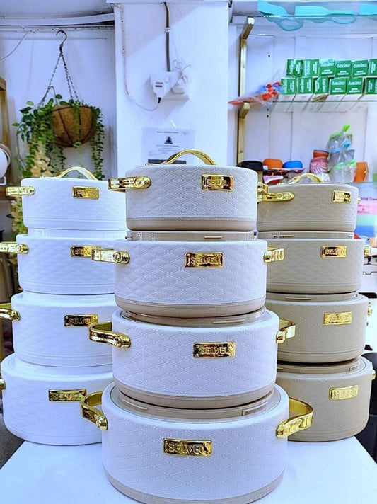 Leather lite hot pot set Of4 | - Elegant Households KE