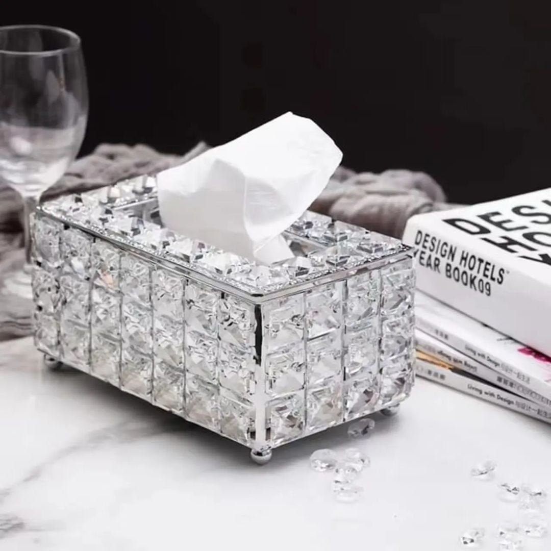Luxurious Crystal Serviette Box | - Elegant Households KE
