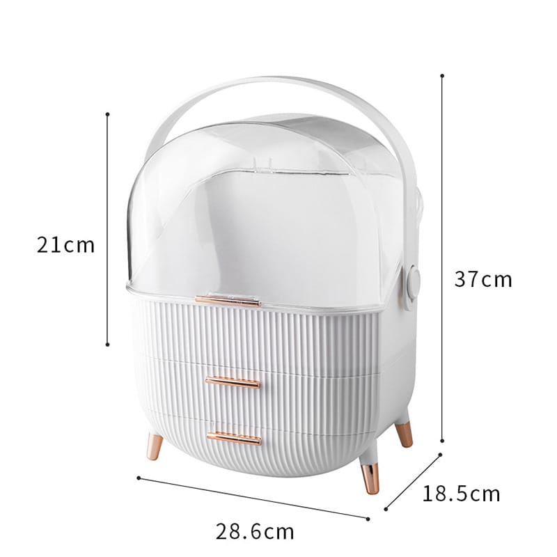 Luxury big capacity cosmetic storage box | - Elegant Households KE