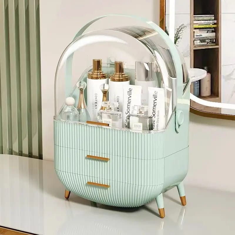 Luxury big capacity cosmetic storage box | - Elegant Households KE