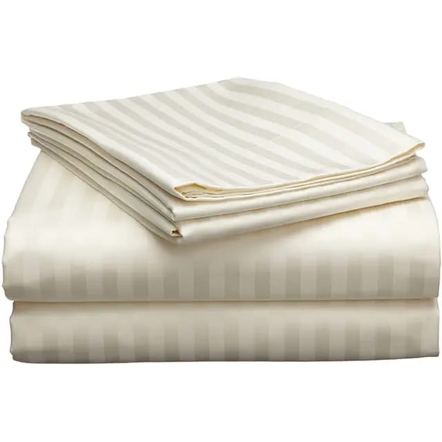 Luxury Cotton Stripped Bedsheets | - Elegant Households KE