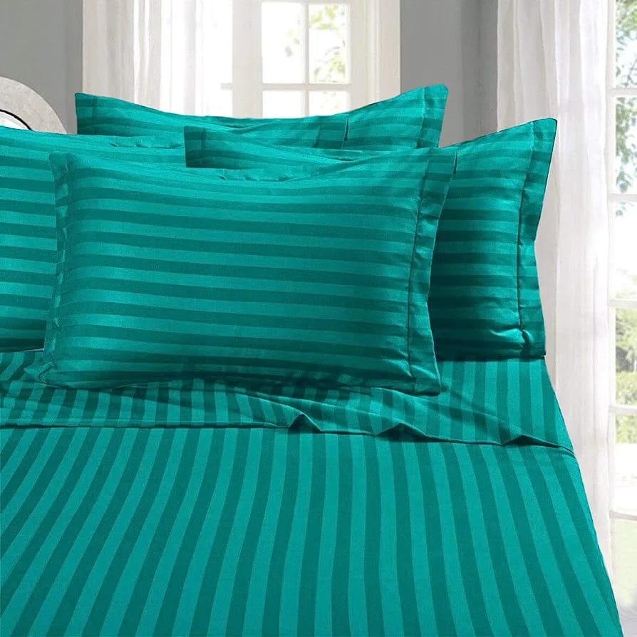 Luxury Cotton Stripped Bedsheets | - Elegant Households KE