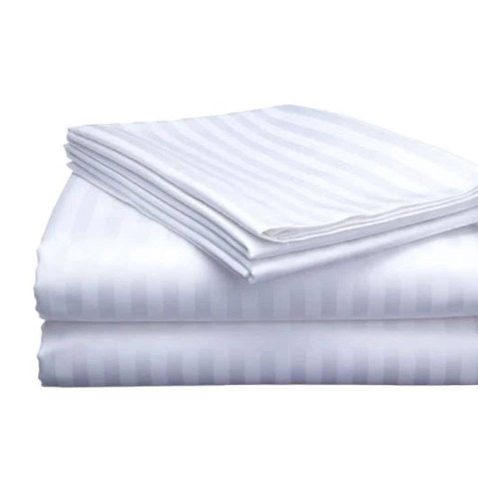 Luxury Cotton Stripped Bedsheets | - Elegant Households KE