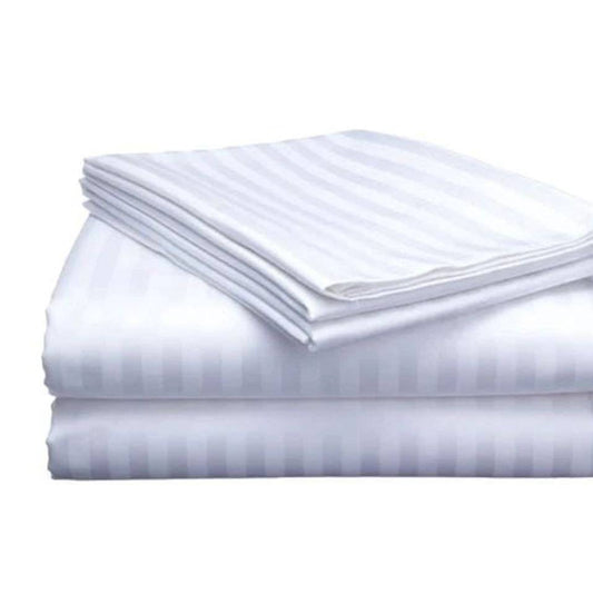 Luxury Cotton Stripped Bedsheets | - Elegant Households KE